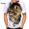 Футболка с принтом 3D Cat Cool, мужская модная повседневная футболка с коротким рукавом