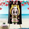 Custom NameCartoon Rabbit Beach Towel Soft Microfiber Summer Towel Quick Dry Absorbent Towel for Beach Swimming Pool Travel