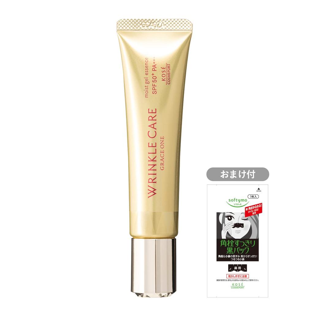 Grace One KOSE Уход от морщин Увлажняющий Гель-Эссенция UV Продукт от морщин Бонус к макияжу В комплекте 40г, Улучшение, Всё-в-одном, 5-в-1 [Сыворотка, Эмульсия, Крем,