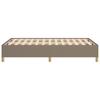 Bed Frame without Mattress Taupe 120 x 190 cm Fabric