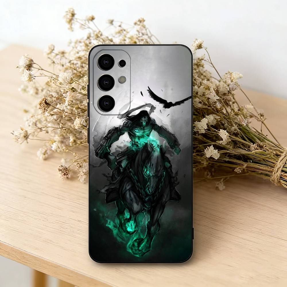 Чехол для телефона Game D-Darksiders для Samsung S25, S24, S21, S22, S23, S30, Ultra, S20, Plus, Fe, Мягкий силиконовый черный чехол