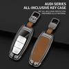 2024 Новый мужской чехол для ключей для A6l A3q7 A4 Car Q5l Shell A8 Buckle A6 High-end Q3 Key Cover Car Accessories