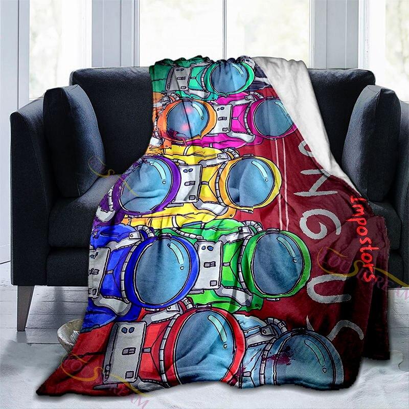 Одеяло с кубиком Рубика, геймпад с узором, теплое мягкое фланелевое одеяло для дивана, одеяло для дремоты, всесезонное универсальное одеяло для взрослых и детей