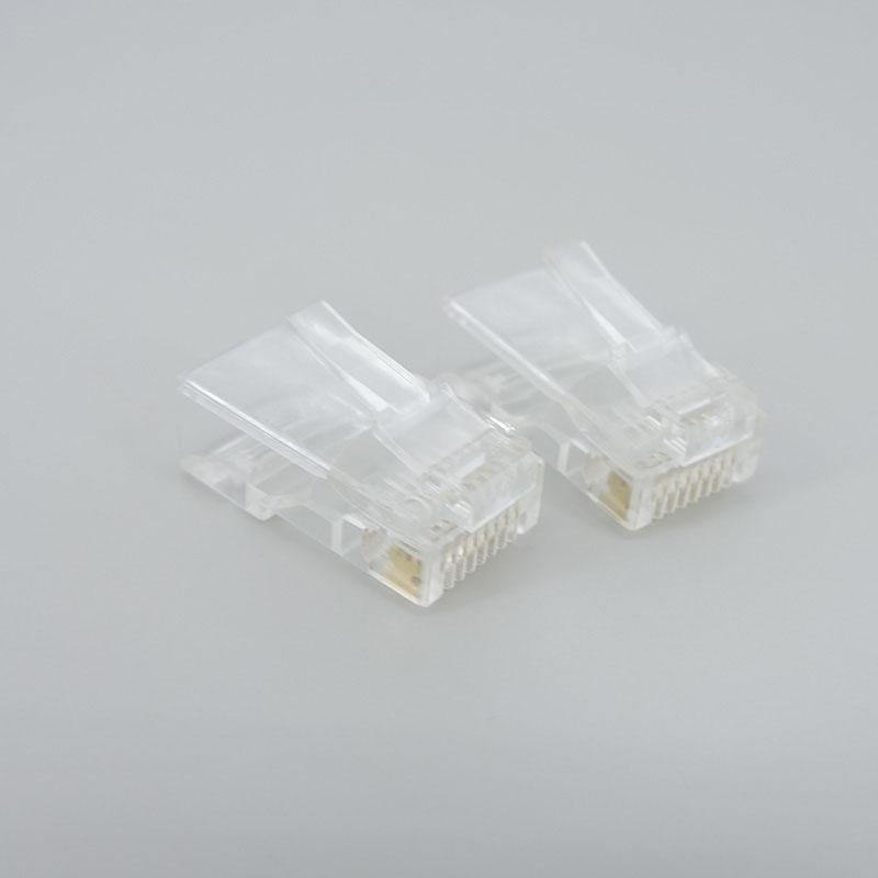 10/20/50 шт. модуль сетевого кабеля RJ-45 с кристаллической вилкой CAT-5/5e 8-ядерный позолоченный сетевой разъем Ethernet