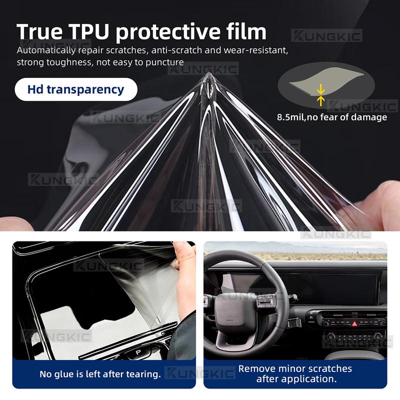 For Hyundai Palisade 2026-up Clear Interior Protection Film Dashboard Navigation Screen TPU Sticker Anti-scratch Accessories