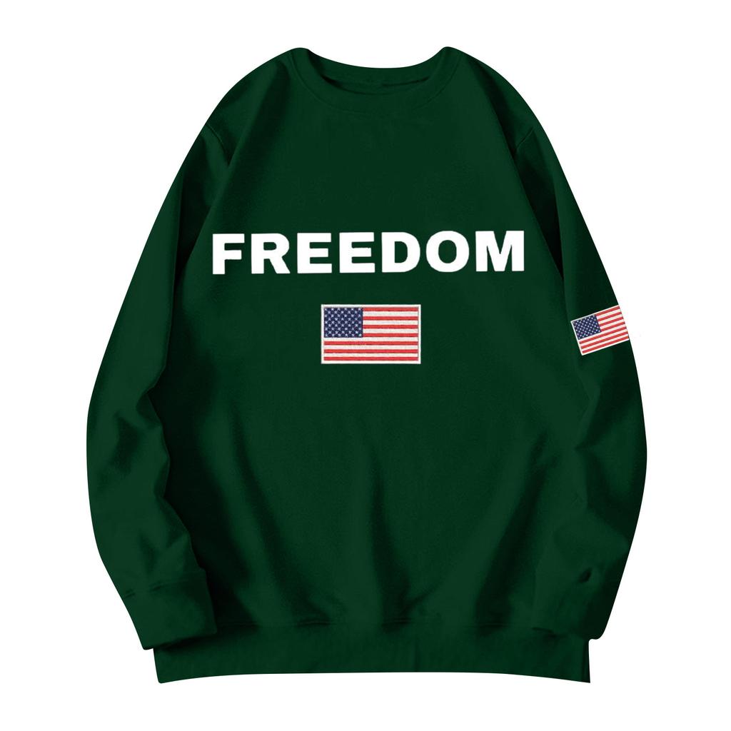 Unisex Printed Round Neck Long Sleeved Loose Fitting Long Sleeved Casual Long Sleeved Top Hoodie