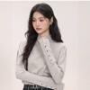 Autumn and Winter Half Turtleneck Bottoming Sweater Women's Tops