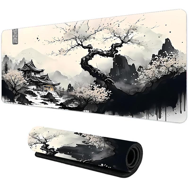 Dark Moonlight Landscape Desk Mat Waterproof Antislip Keyboard Gaming Pad