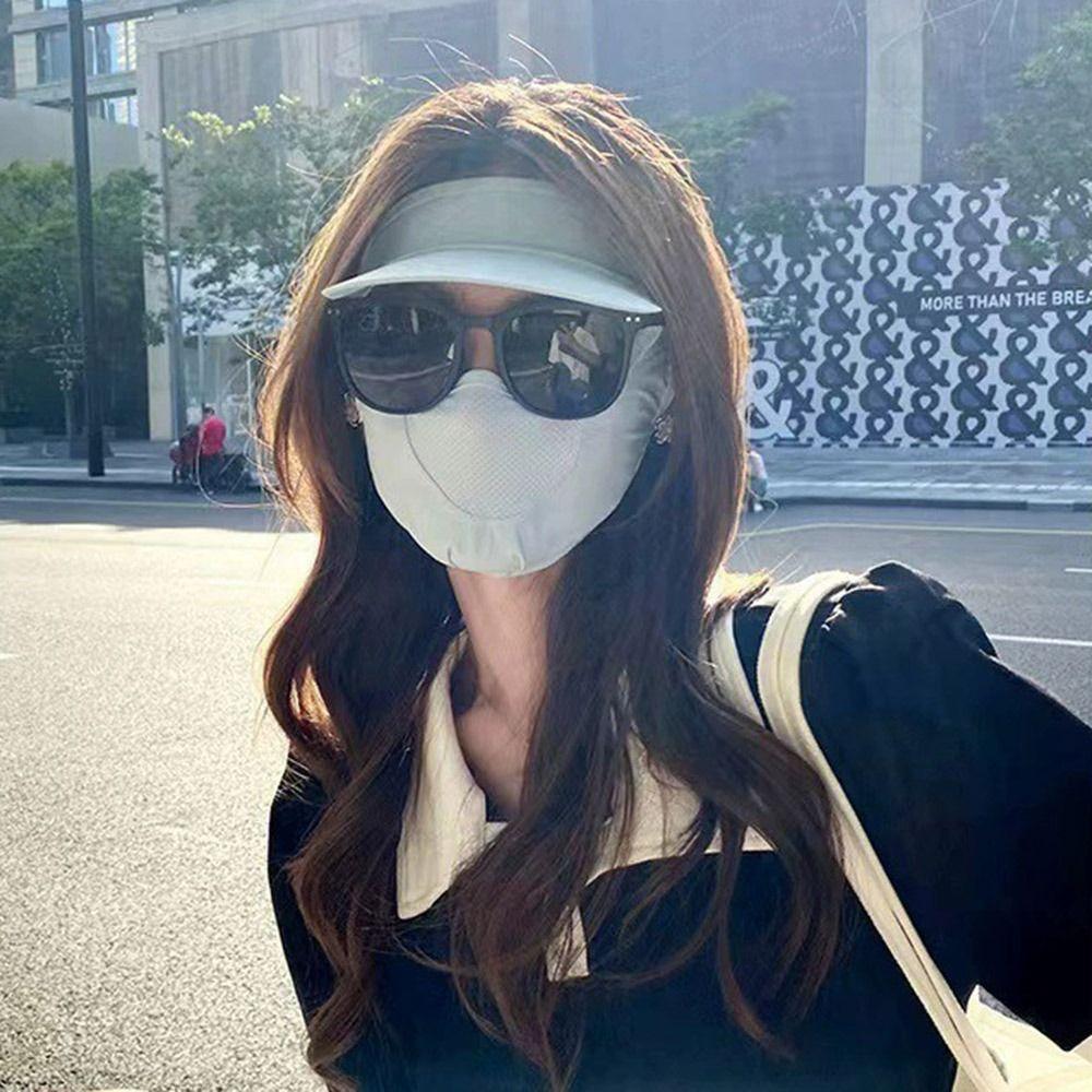 Full Face Anti-UV Neck Scarf UPF50+ Sunshade Face Mask New Sun Protection Mask  Summer