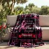 Cancer Awareness Family Support And Strength Personalized Outdoor Blanket Customize Text Soft Cozy For Picnics Outdoor Travel And Camping Sofa Office