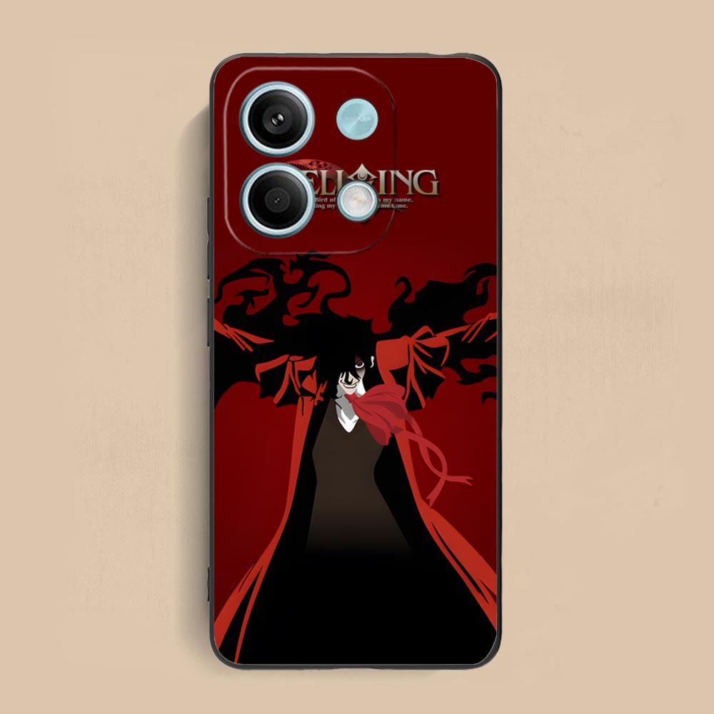 Чехол для телефона Аниме Алукард Hellsing для Xiaomi Redmi Note 14 13 12 11 S Pro Plus 4G 5G Цветной Печатный Чехол Роскошный Чехол Красивый