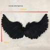 Adult Demon Black Elf Wings: Feathered Cosplay Decoration for Halloween