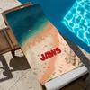 Классический фильм J-Челюсти Полотенце Пляжное Быстросохнущее Мягкое Бассейн Полотенца Подарок для Путешествий Спортзал Душ Кемпинг спорт
