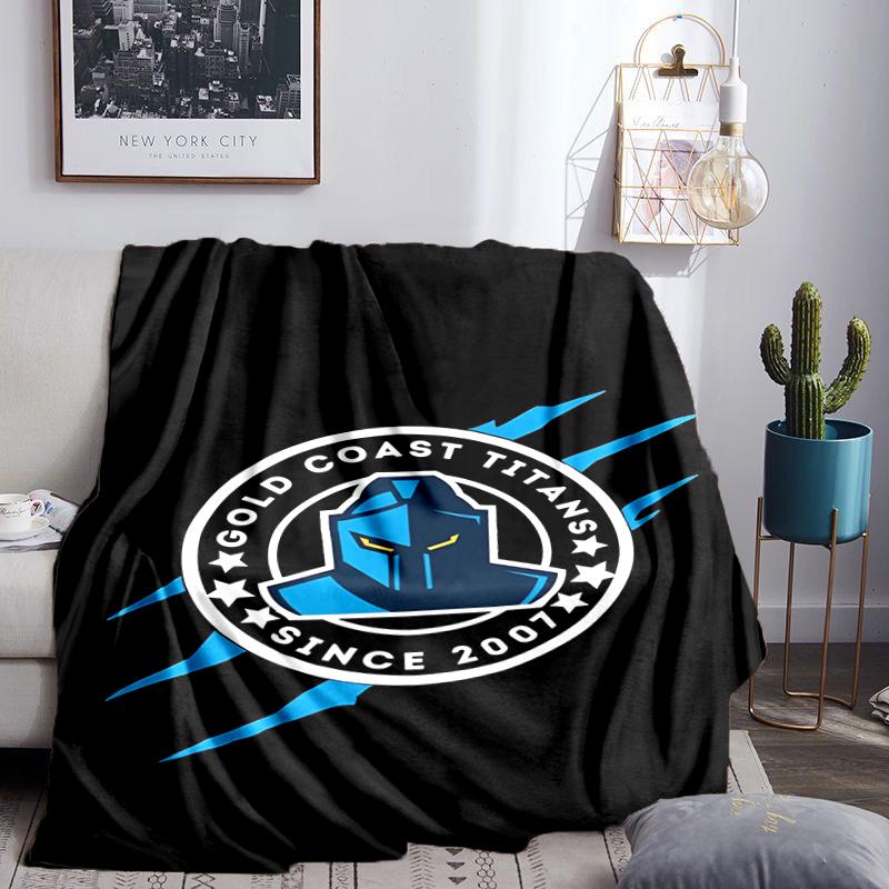 Golden Titan Emblem Design Blanket Flannel Throw for Sofa, Indoor, Camping, Living Room, Office, Chair, And Bed Soft Birthday Gift