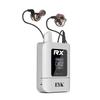 EYK Stereo 2.4G Wireless In-Ear Monitor System Adjustable Frequency Portable Rechargeable White Monitoring for Recording Studio
