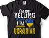 Я не кричу, я украинец Футболка с флагом Украины Украинская патриотическая футболка Смешные украинские футболки Подарки из Украины для него нее