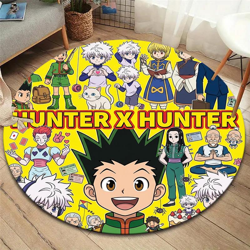 Ковер с круглым ворсом Hunter X Hunter Ковер для гостиной, спальни, дивана, игровой комнаты Декор Нескользящий коврик для пола