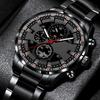 Men Sports Watches Business Stainless Steel Quartz Wristwatch Man Luminous Clock Watch