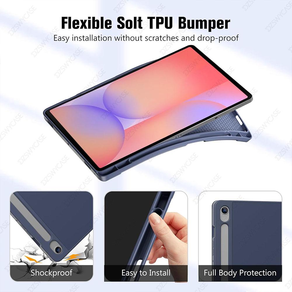 Чехол для планшета Samsung Galaxy Tab S10/S9 FE / S10 Lite 10,9 дюйма / S9 11 дюймов, Ультратонкая защитная обложка с функцией Автосон/Автопробуждение