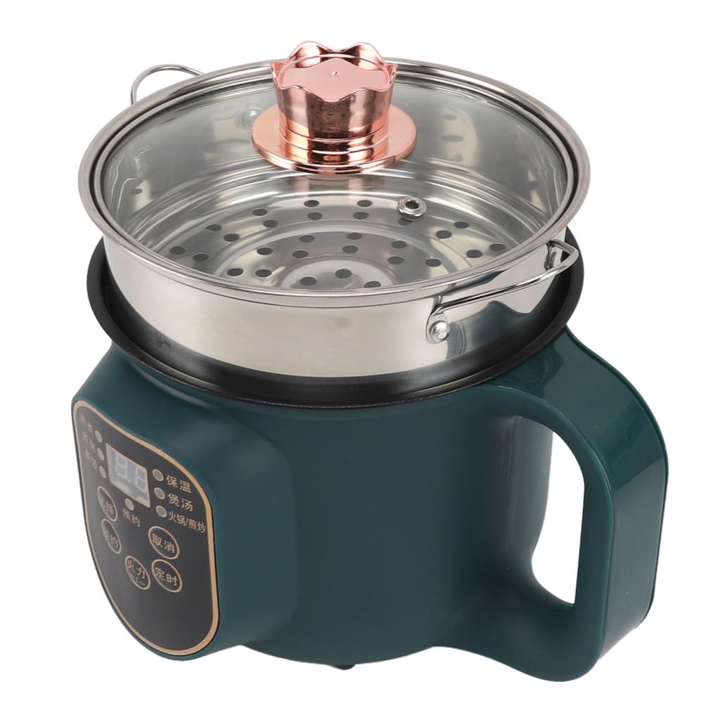 1.8L Electric Hot Pot Intelligent Reservation Small Electric Cooker Non Stick 600W for Pasta Soup St AVE