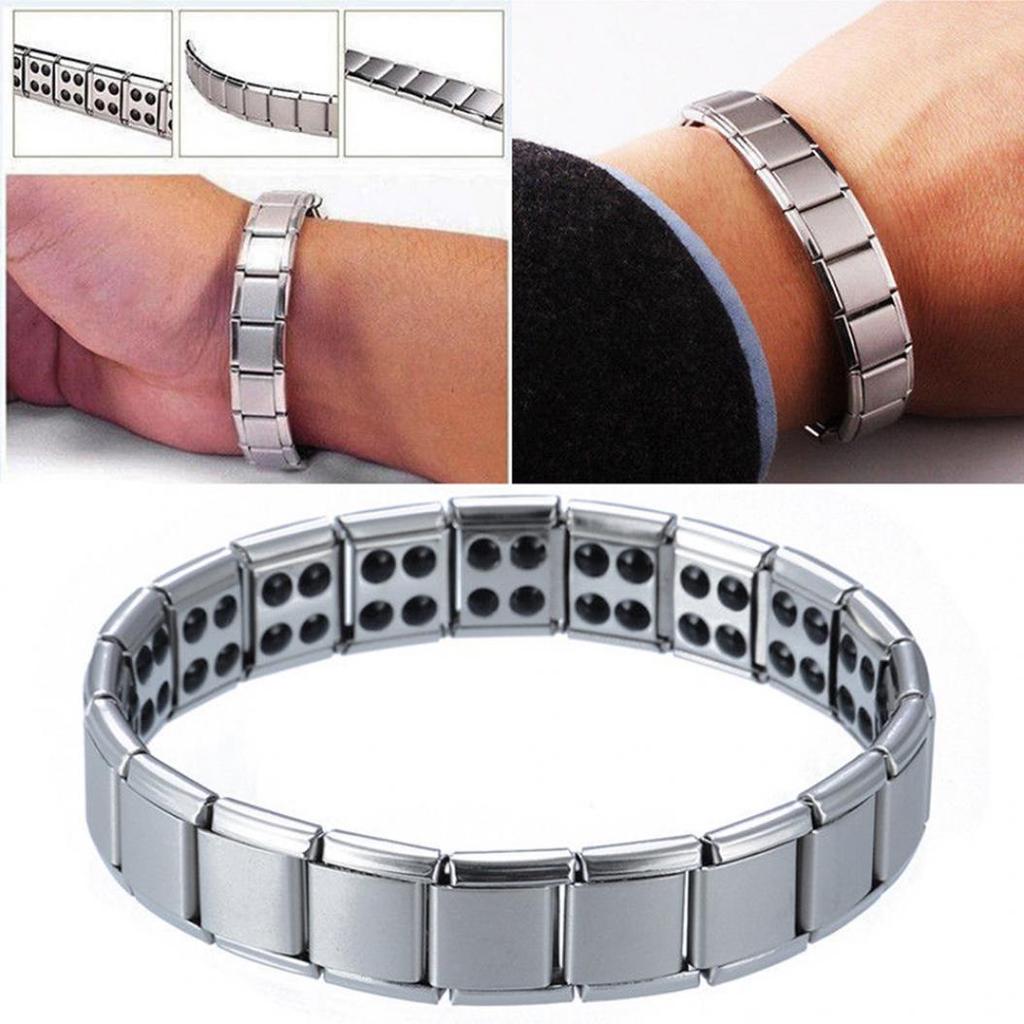Fashion Men's Bangle Titanium Magnetic Therapy Bracelet Simple Jewelry Gift