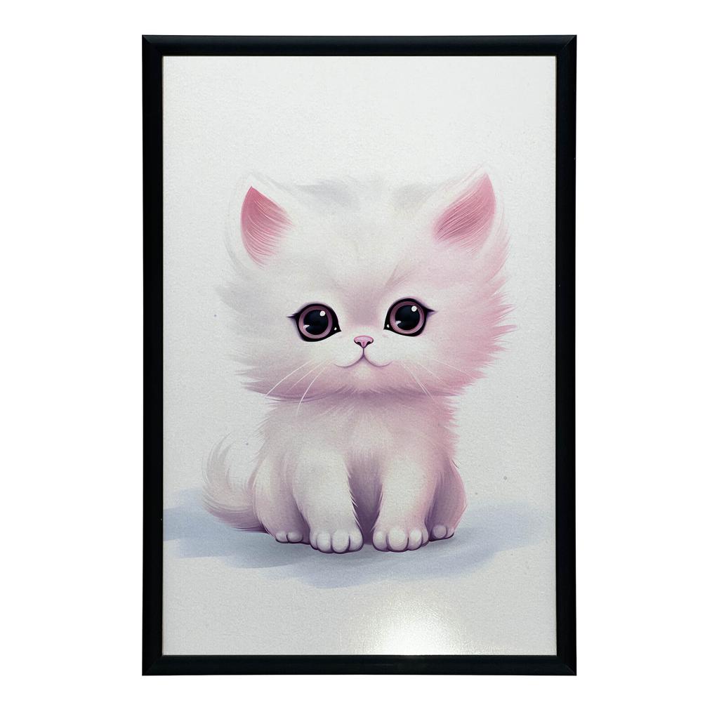 Koci Przyjaciel Koci Przyjaciel, 50X70 Cm, Rama Aluminiowa Złota, Papier Matowy 230 Gsm