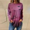 Tee Shirts For Women Fall Casual Long Sleeve Shirts Sweatshirt Halloween Printing Top Pullover
