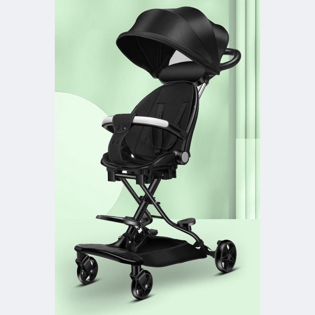 Baby Stroller Child Infant Two-way Reclining Trolley 1-6 Years Old Lightweight Foldable Trolley