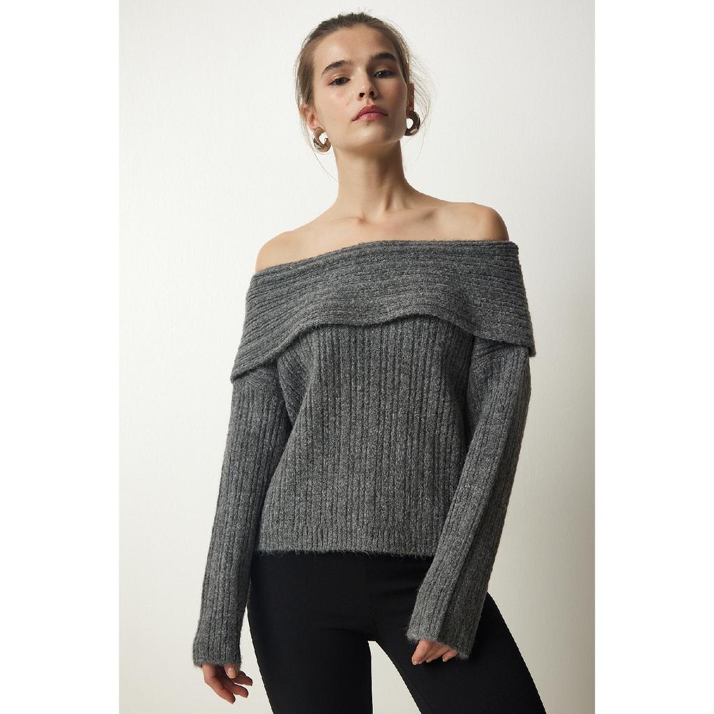 Женский красный трикотаж с воротником Мадонна Pf00049