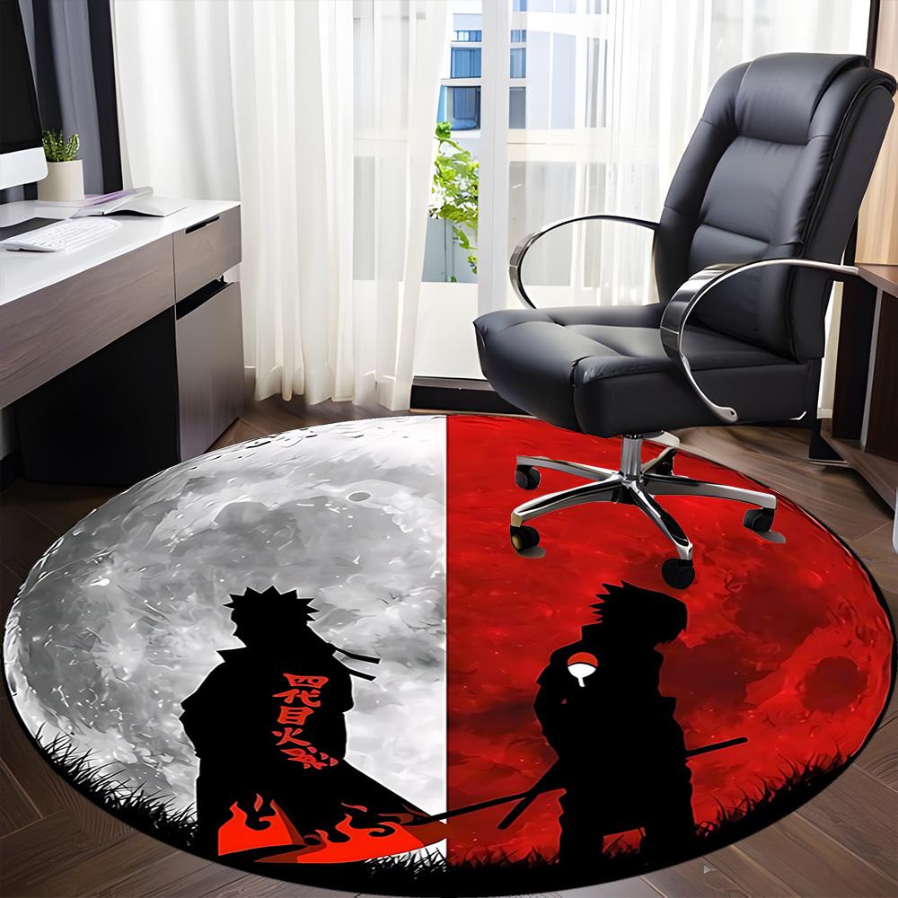 NARUTO Office Round Area Rug, Indoor Mat Suitable For Office,Bedroom Living Room Home Decor, Room Deco a0908143
