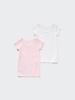 Uniqlo Япония Хлопковый Флис Внутренняя Футболка с Коротким Рукавом 2 шт.