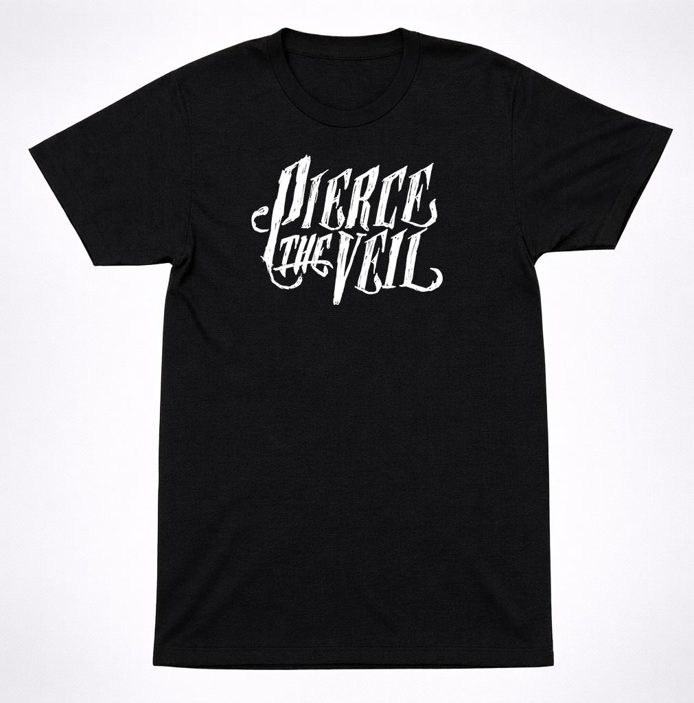 Футболка с логотипом Pierce the Veil – Футболка пост-хардкор группы Черная