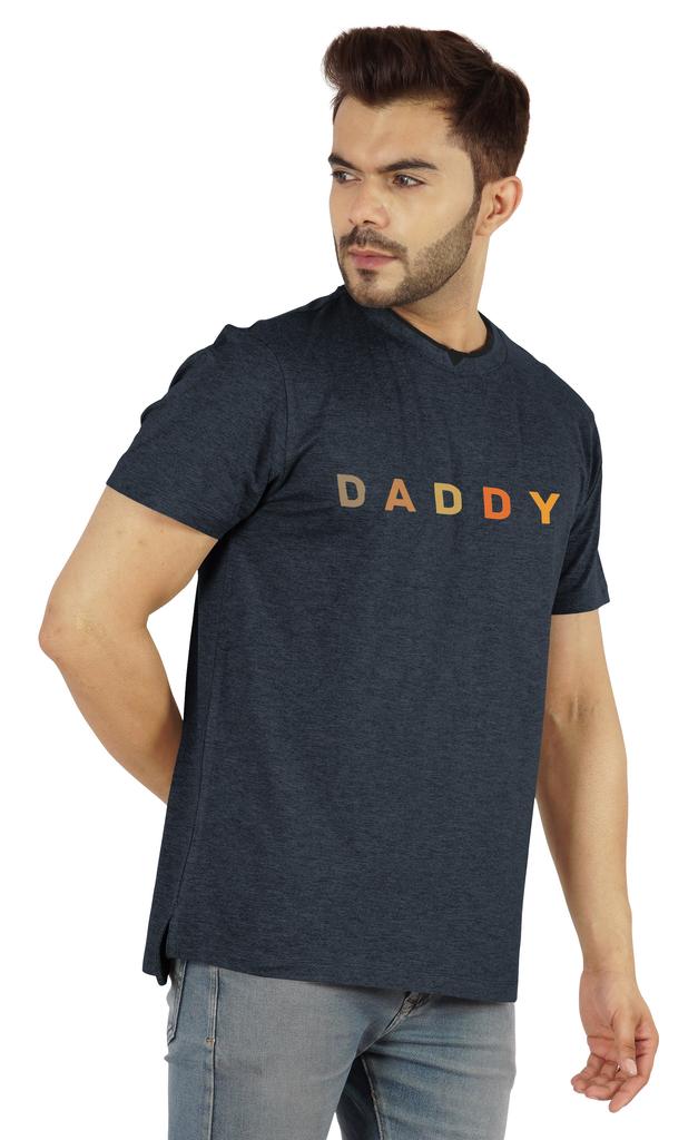 Inkmeso Мужская футболка с круглым вырезом и V-образным вырезом с надписью Daddy Tshirt For Dads Jersey