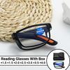 Складные очки для чтения с футляром, очки с защитой от синего света, пресбиопия, ретро, унисекс, карманные очки, портативные очки, мужские и женские