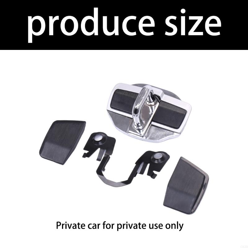C63D Vehicles Door Stabilizer Lock Cover For LC LS LX RX UX Noise Reduction Anti Shake Regulator Easy Installation Metal Mixture