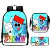 Ритм-бокс Sprunki, Рюкзак для игры и аниме, Школьная сумка для студента, Компьютерная сумка
