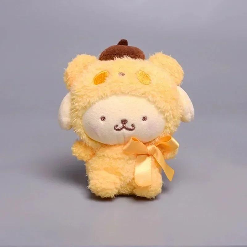 #Kawaii Sanrio Keychain Plush Anime Kuromi Doll Keyring Hello Kitty Plushie Cinnamoroll KeyChains Bag Pendant Toy#