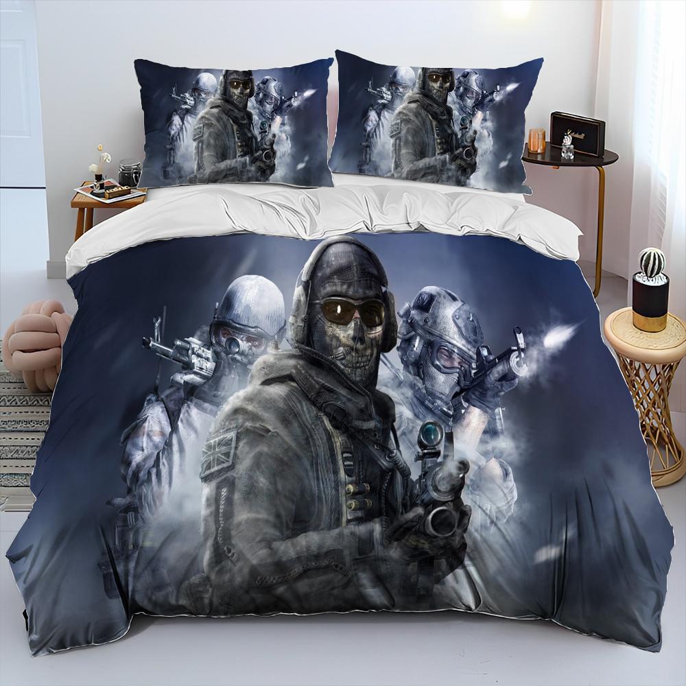 3Dprinting Game Call Of Duty Comforter Bedding CollectionDuvet Cover Bed Collection Quilt Cover PillowcaseKing Queen Size Bedding Collection Kids