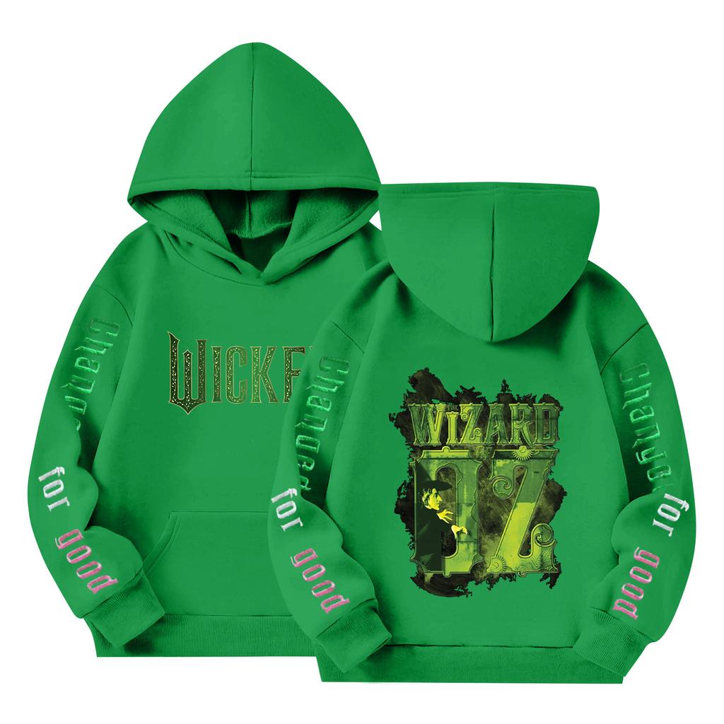 Детский пуловер с длинным рукавом, свободного кроя, с принтом букв, капюшоном на шнурке