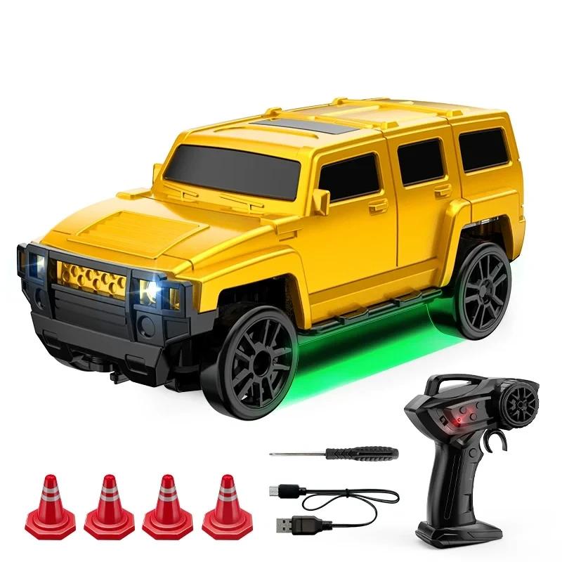 1/64 Мини RC Дрифт Машинки Игрушка Полный Масштаб 4WD Внедорожный Грузовик Маленькая Радиоуправляемая Гоночная Машина Детские Игрушки Симулированная Модель Автомобиля Подарок