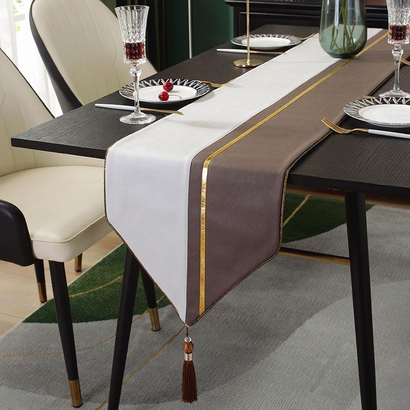 Новый современный роскошный настольный флаг, хит продаж, чайный флаг, настольный коврик, скандинавская минималистская модель, чайный столик, чайный коврик, макет ТВ-шкафа