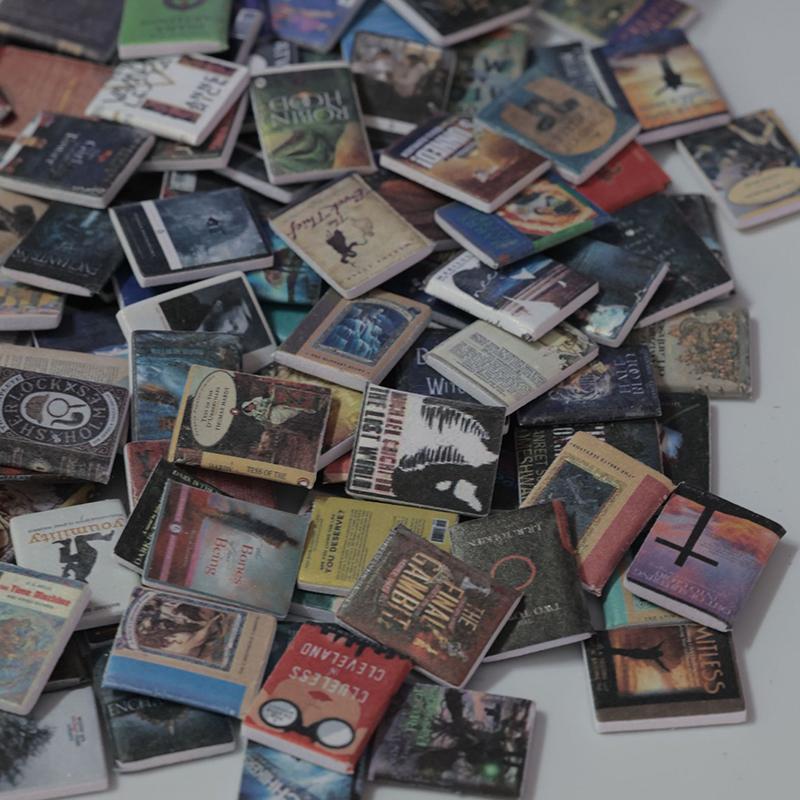 200 шт. Миниатюры Книги для кукольного домика Книги от тревожности Аксессуары для книжной полки Мини-книги Аксессуары для украшения Миниатюра для кукольного домика