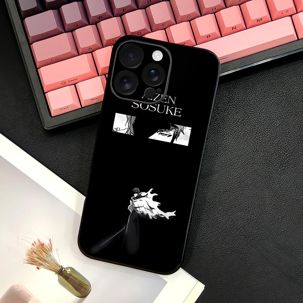 Аниме A-Айзен СосукэS B-BLEACH Чехол для телефона для iPhone 16 15 14 13 12 11 PRO MAX PLUS Mini TPU Мягкий для кожи Чехол