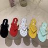 Fashion Summer Flip Flop Slippers Fashion Women's Narrow Band Flat Shoes Ladies Casual Outdoor Beach Slides Sandalias