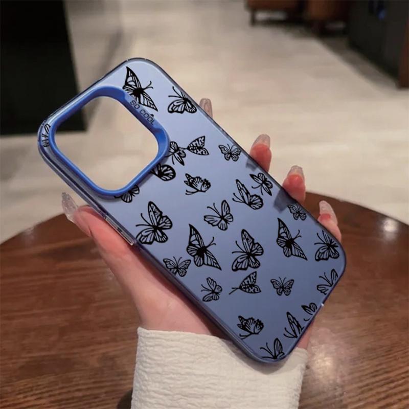 Чехол с рисунком бабочки, устойчивый к падениям, для Xiaomi Redmi 13C Poco C65 Samsung S24 Ultra A55 iPhone 15 Huawei Honor 90, противоударный защитный бампер