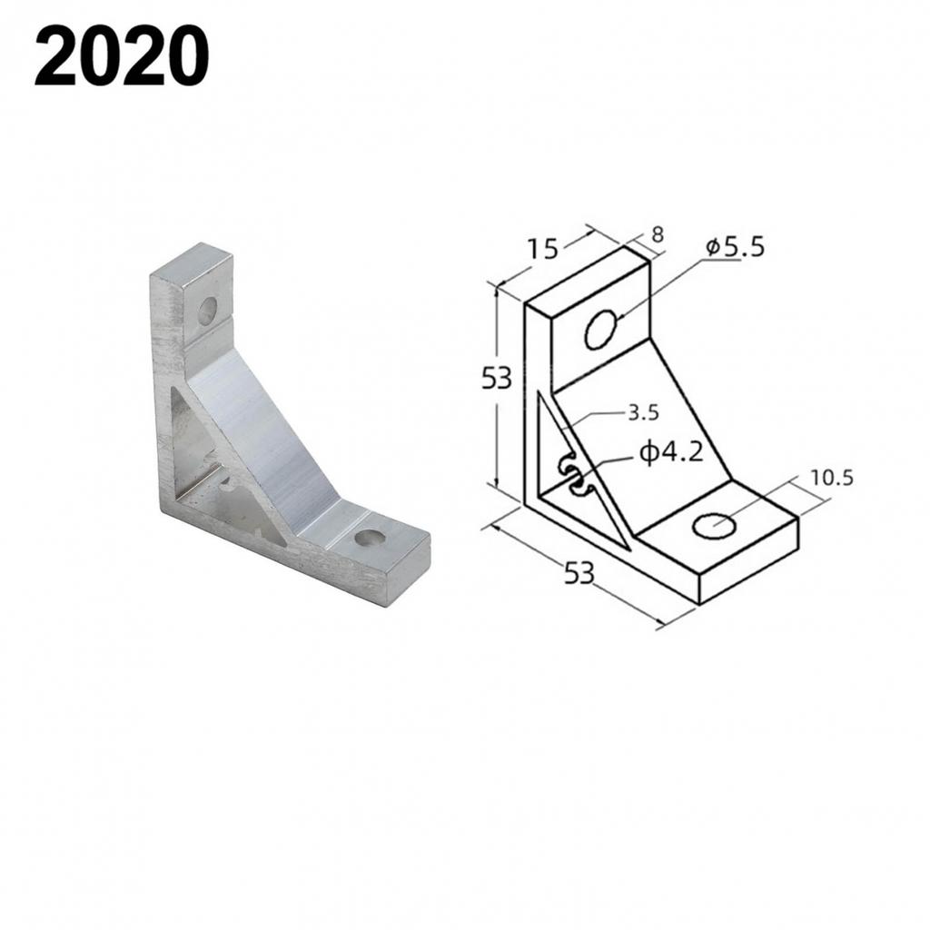 90 Degree Bracket Aluminum Profile Fastener Corner Angle Bracket