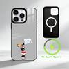 L-Интересный мультяшный минимализм Чехол для телефона для iPhone 17 16 15 14 13 12 Pro Max Plus для Зеркальной Беспроводной Магнитной Крышки