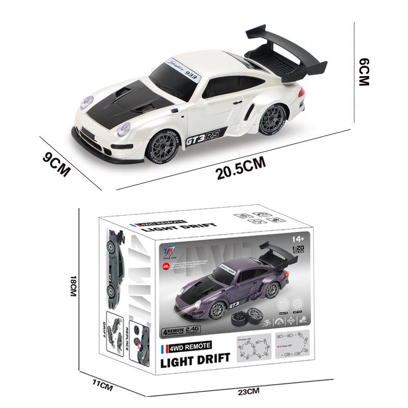 RC Drift Car: High-Speed, Variable Speed, 4WD, Rechargeable Remote Control Model for Kids