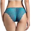 ОДНО ОГРАНИЧЕНИЕ Цветочные кружева Сексуальные вышитые PT009 Женские трусики, нижнее белье, кружевное белье, (синий)