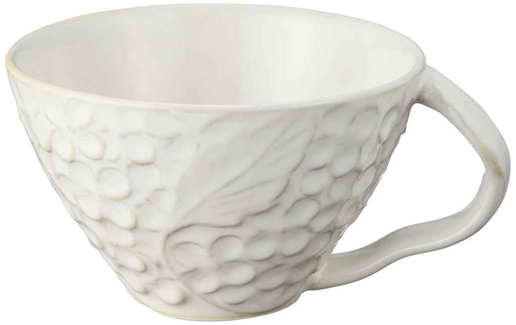 Aito Seisakusho Чайная чашка Бело-серый Деревянная тарелка Поднос 23 x 15 см Набор из двух штук Мино Яки Можно мыть в посудомоечной машине и использовать в микроволновой печи Сделано в Японии 267802 "Lien" и прибл.